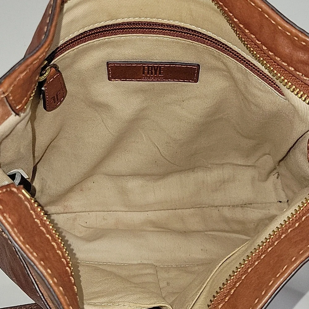 Frye Classic Brown Leather Crossbody Bag